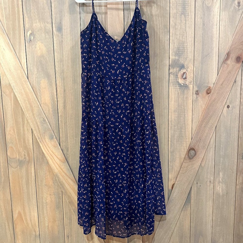 Halogen Floral Tiered Chiffon Maxi Dress